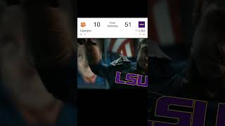 LSU put belt on Clemson #shorts #lsu