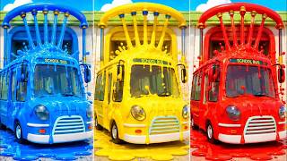 Wheels On The Bus + Johny Johny Yes Papa (Paw Patrol Surprise) | Learn Colors with Kids Songs