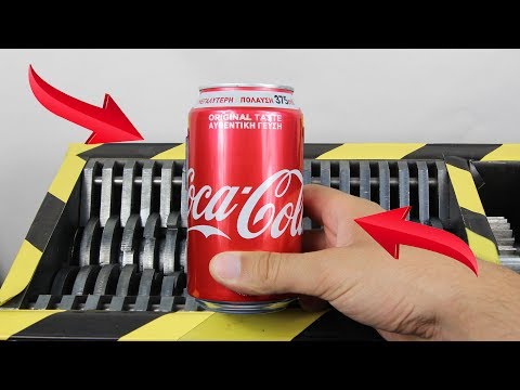 Experiment Shredding Coca Cola And Toys | The Crusher