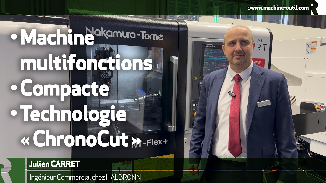 Tour CNC bi broches bi tourelles avec deux axes Y et fonction Chronocut