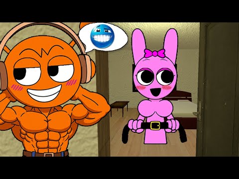 Oren walked into Pinki’s room uninvited😏 | Oren x Pinki | Wenda X Gray Incredibox Sprunki in Gmod