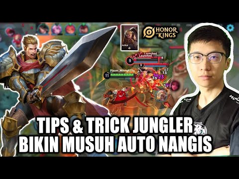 TIPS & TRICK MAIN JUNGLER DI HOK! BIKIN MUSUH AUTO MENANGIS! GAMEPLAY & ITEM BUILD ARTHUR JUNGLER