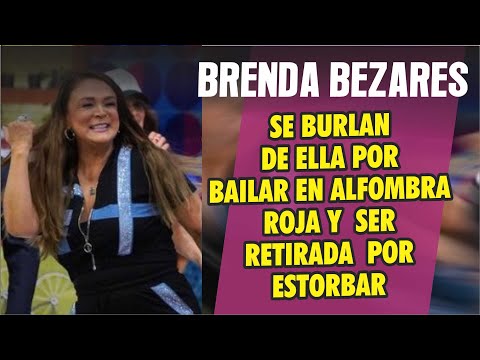 Brenda Bezares criticada por bailar en alfombra roja y ser retirada por personal