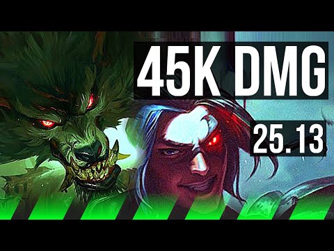 WARWICK vs KAYN (JGL) | 45k DMG, 65% winrate, Legendary | EUNE Master | 25.13