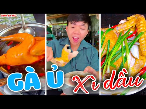 2 Anh Ba Báo Vào Bếp Làm Gà Hấp Lá Hành Và Gà Ủ Xì Dầu Ngon Nhức Nách || BỉnhTV