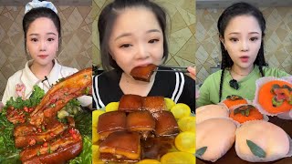 ASMR MUKBANG | Red Braised Pork Belly "Eat Meat with Big Mouthfuls Asmr Eating Sounds 거대한 삼겹살 #344