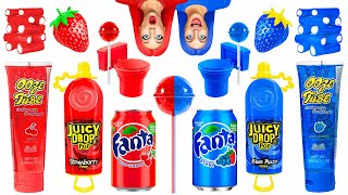 Desafío de Comida Roja vs Comida Azul | Desafíos de Comida Divertida por Multi DO Fun Challenge