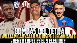 PIERO QUISPE REGRESA A LA U? WILLIAM CARVALLO A UNIVERSITARIO | RENZO LÓPEZ SERÍA EL 9 | ANÁLISIS 🔥😡