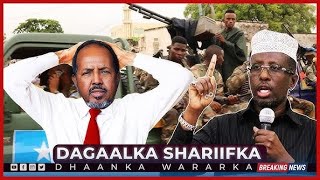 DEG DEG: Sh.Shariif oo ciidamo duldhigay Villa Somalia, Mucaaradka oo dagaal ku dhawaaqay, Xiisad..