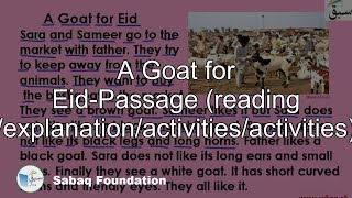 A Goat for Eid-Passage (reading /explanation/activities/activities)