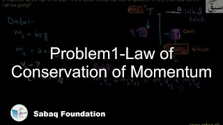 Problem1 on Law of Conservation of Momentum