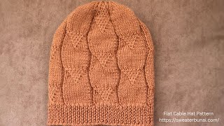 Knitting design for gents sweater & gents cap  | Gents cap knitting design.