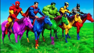 Long Slide Game With Cow Elephant Gorilla Hippopotamus Tiger - 3d Animal Game - Funny 3d Animals