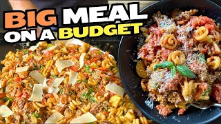 HIGH Grocery Prices - Make THIS Instead! Easy Griddle Dinner - Sausage Veggie Pasta!