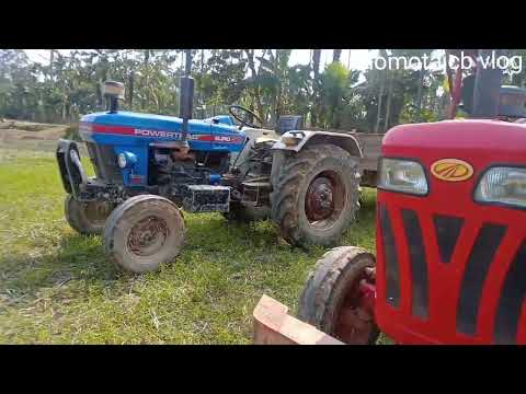 jcb Loading mud in tarctor! mahindra 575di! powartrac #backloder #tractorvideos #tractor