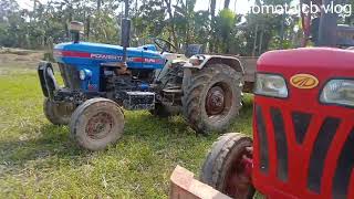 jcb Loading mud in tarctor! mahindra 575di! powartrac #backloder #tractorvideos #tractor