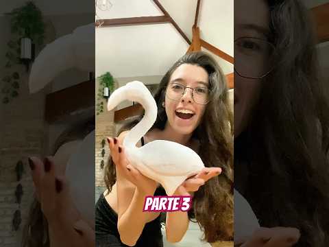 Fazendo um flamingo de ISOPOR -Parte 3