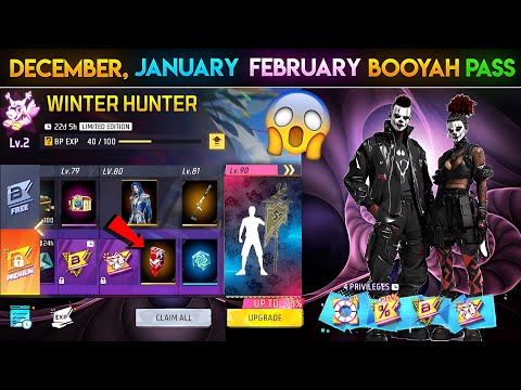 Next December & January Booyah Pass 🤯🥳| Next Booyah Pass Free Fire | December Booyah Pass Free Fire