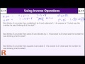 Inverse Operations and Their Applications