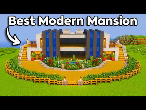 Minecraft: Modern Mansion Tutorial🏠