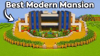 Minecraft: Modern Mansion Tutorial🏠