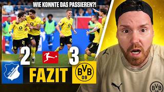 WIE GEWINNT DER BVB DIESES SPIEL?! 😳 Von 0:2 auf 3:2 – unfassbarer Dortmund-Dusel! | FAZIT