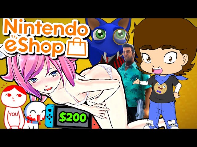 I Spent $200 on WEIRD Nintendo Switch eShop Games! - ConnerTheWaffle