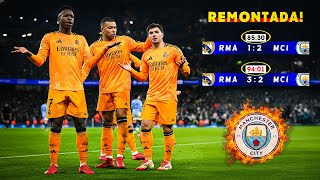 ملوك الريمونتادا ريال مدريد يدمرون مانشستر سيتي (3-2) ⚡ جنون عصام الشوالي 🤯🎧