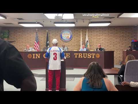 Community Leader Speaks at California City Council Meeting (Let Us Build Our Community)