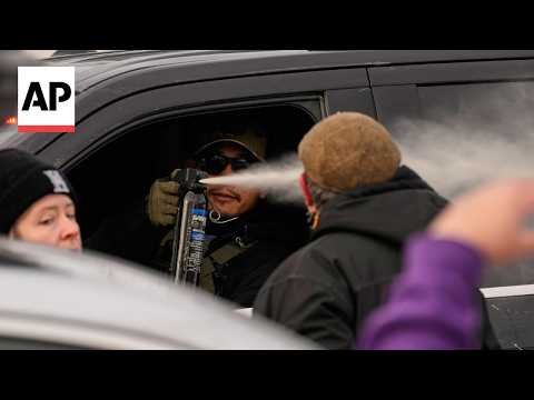 YouTube video thumbnail: Tear gas and Whistles Have Become Common in Minneapolis After ICE Shooting