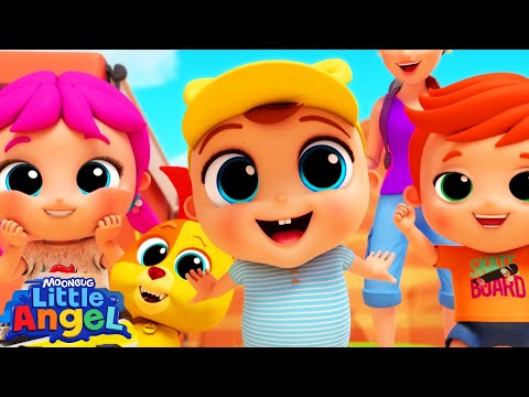 My First Camper Road Trip | Animal Learning Videos | Little Angel Kids Songs & Nursery Rhymes