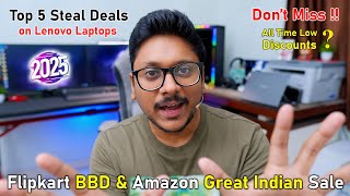 Top 5 Steal Deals on Lenovo AI PCs in Festive Sale... Amazon, Flipkart, Lenovo Stores & More 🔥