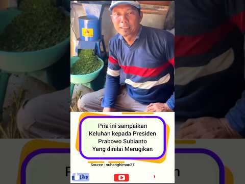 Keluh kesah Warga Langsung Sampaikan ke Bapak Prabowo !!?