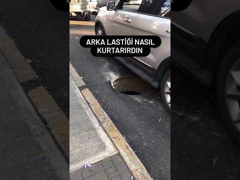 arka lastiği nasıl kurtarirdiniz ? #lastik #yol #çukur #kurtarma #araba #modifiye #honda #tofaş