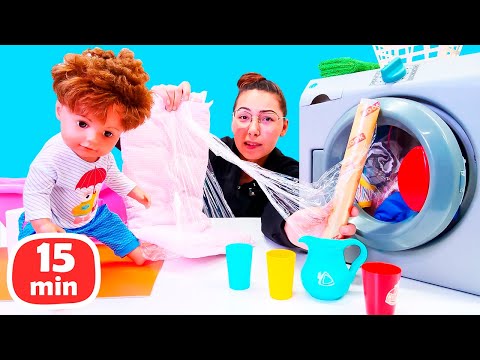 Baby Born Spielzeug Videos für Kinder. Spielspaß mit Melis - 4 Folgen am Stück