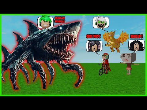 Aku Berubah Menjadi Raja Brainrot Raksasa Makan Mereka Semua - Roblox Be A Brainrot
