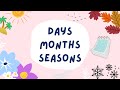 Mastering Days, Months, and Seasons in English