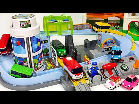 Tayo's Station Play~! Let's all run together! | PinkyPopTOY