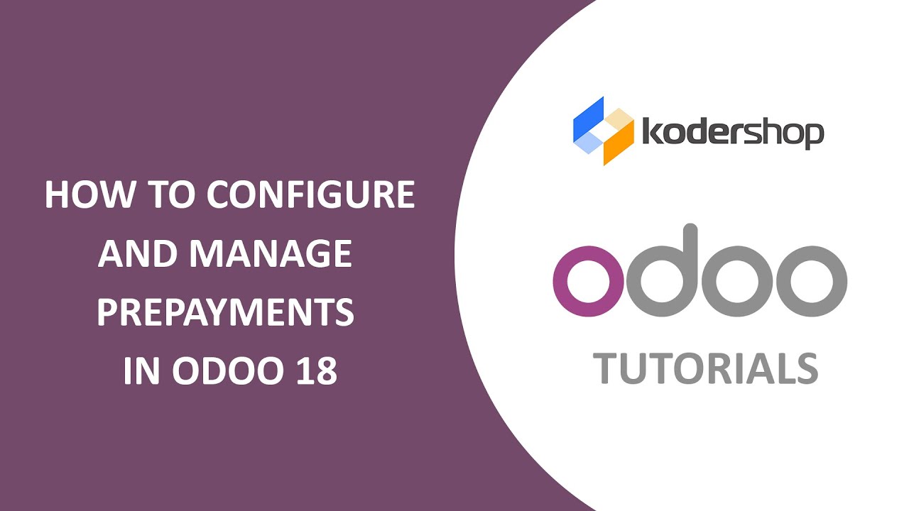 How to Configure and Manage Prepayments in Odoo 18 | Odoo Accounting Tutorial | 21.03.2025

In today's video, we're diving into Prepayments in Odoo 18—how they work and how to manage them effectively. A prepayment is ...