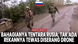 Iring-iringan Kendaraan Rusia Diserang Drone FPV Ukraina, Personel Berhasil Selamat