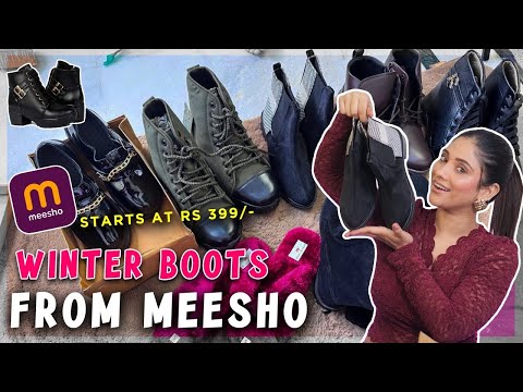 🥾cheapest Boots From meesho || trendy meesho 🔗🥾