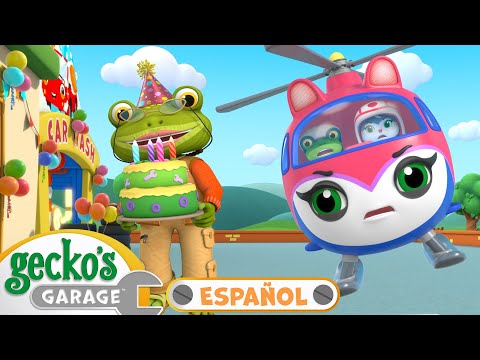 Caos en el cumpleaños de Gecko 🎂 | 🐸 Garaje de Gecko | Carros para niños | Vídeos educativos