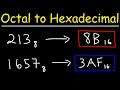 Converting Octal to Hexadecimal