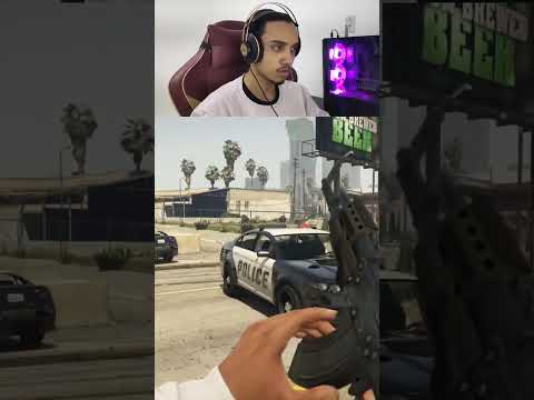 TROCANDO TIROS COM A POLÍCIA NO GTA 5 😳 #gta5 #gtav #gta