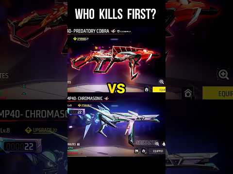 Cobra VS Chromasonic Evo Mp40 🔥 Who Kills First? #freefire #srikantaff