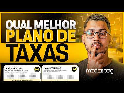 Qual PLANO de TAXAS da modoPAG tem a MENOR TAXA em 2025? ESSENCIAL vs AVANÇADO!