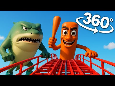 Your Brain Can't Handle This 360° VR Coaster! (Tung Tung Tung vs Tralalero Tralala)