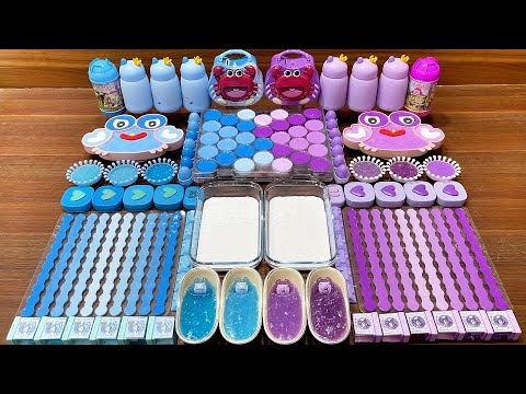 Mixing Random Slime Things Blue vs Purple Crab Showdown #1030