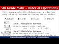 Fifth Grade Math Problem Solving