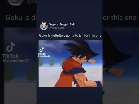 GOKU IS GOING TO JAIL😂 #dragonball #funny #memes #meme #shorts #naruto #onepiece #anime #goku